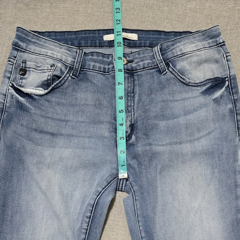 KanCan Jeans Stretchy Skinny Jeans Distressed Faded Light Blue Size W 13 / 30